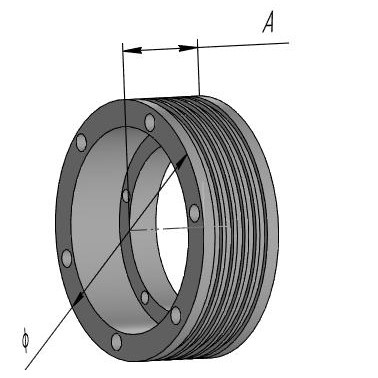 Шкив канатоведущий 400х4х10 ЛЛ0401.02.ЕПМ.00.002-01 ЕПМ