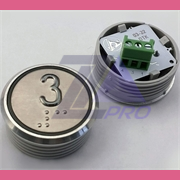 Модуль кнопочный красная подсветка "3" К1-03-К (аналог Achille Vega)